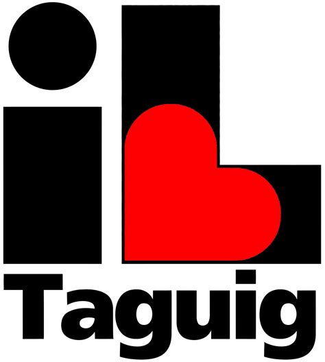 trace taguig|i love taguig logo.